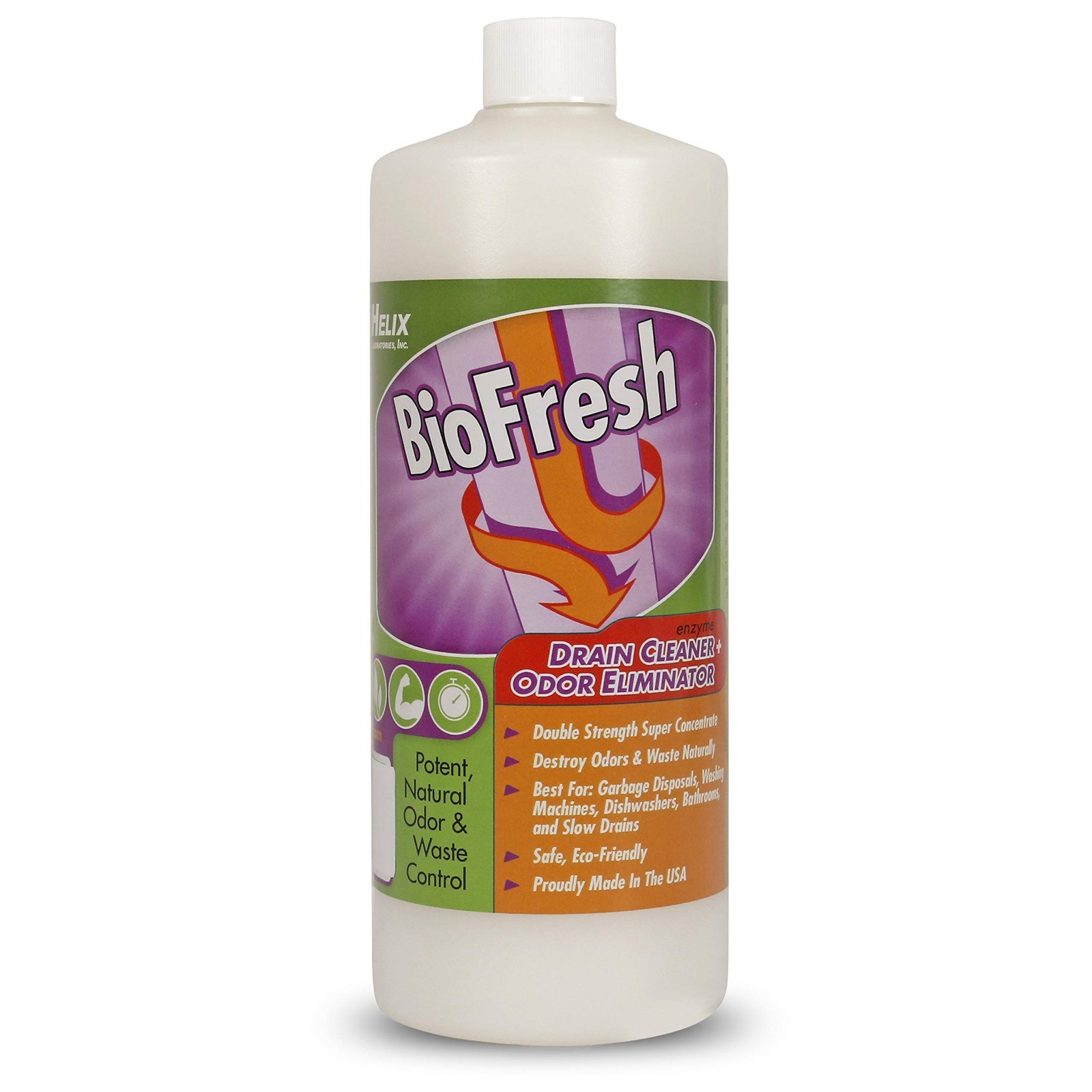 Powerful Enzyme Drain Cleaner & Deodorizer for Sinks, Showers, Septic & More – 3