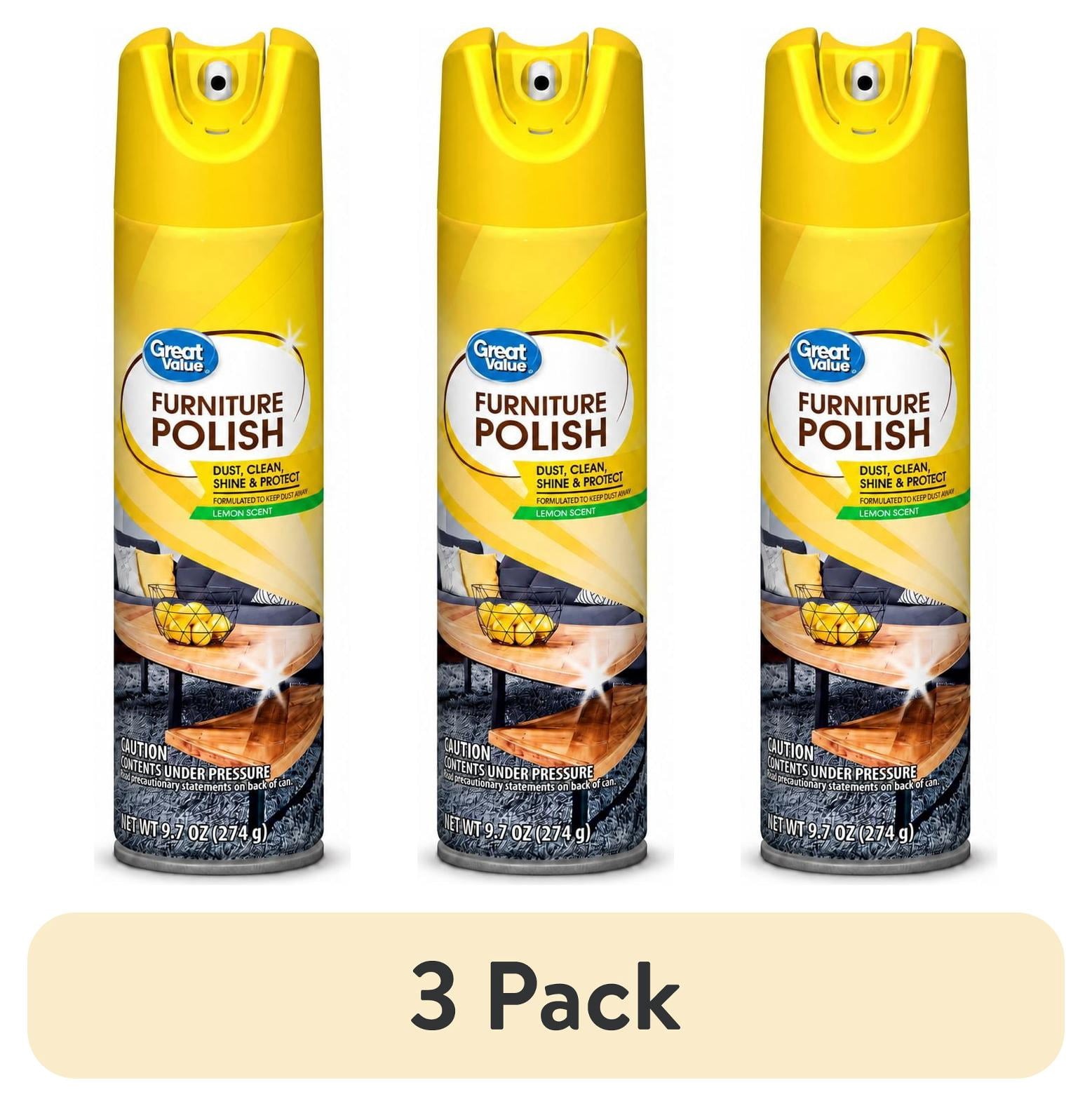(3 pack) Furniture Polish, Lemon Scent, 9.7 oz