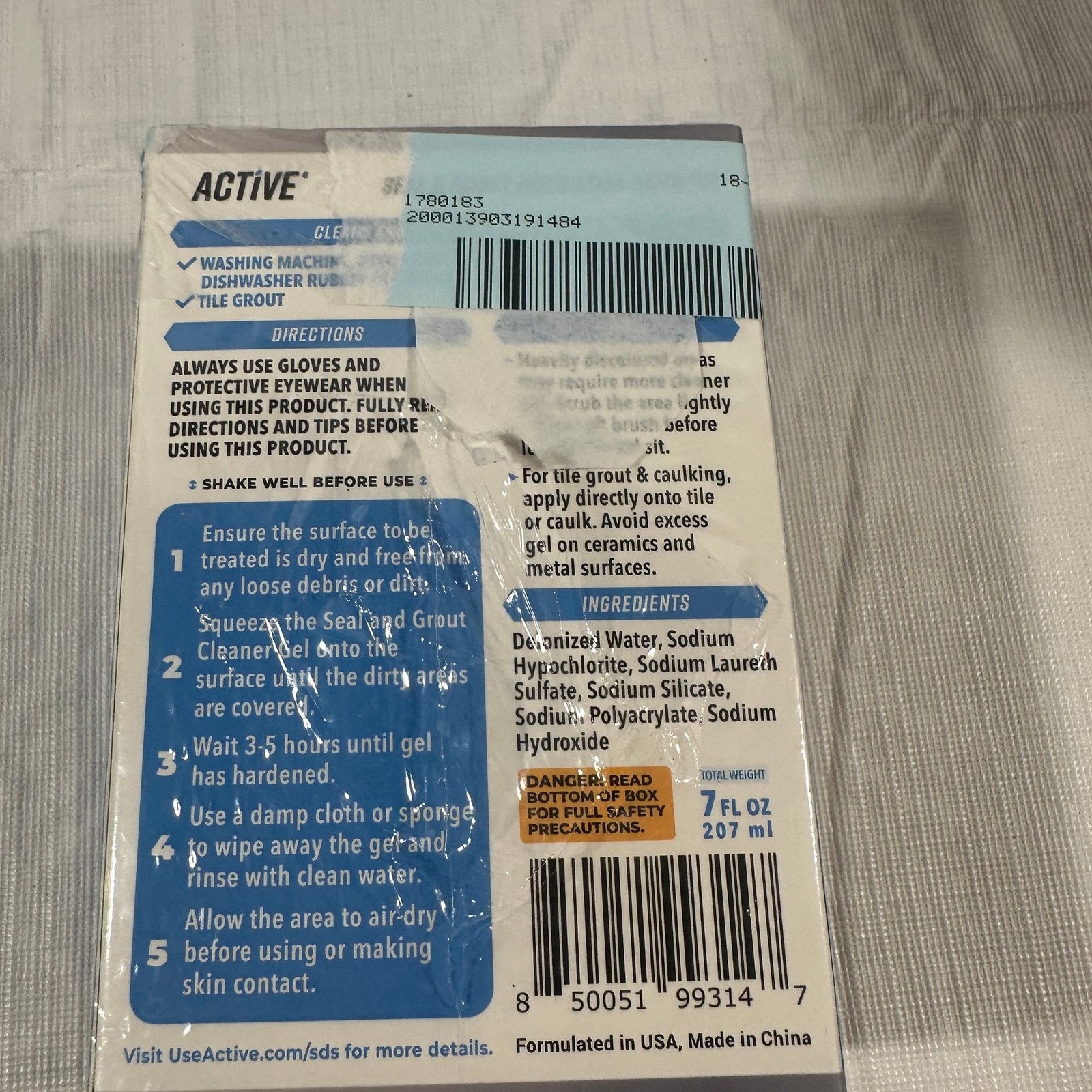 Active Seal & Grout Mold Stain Remover – 7 fl oz – 207 ml