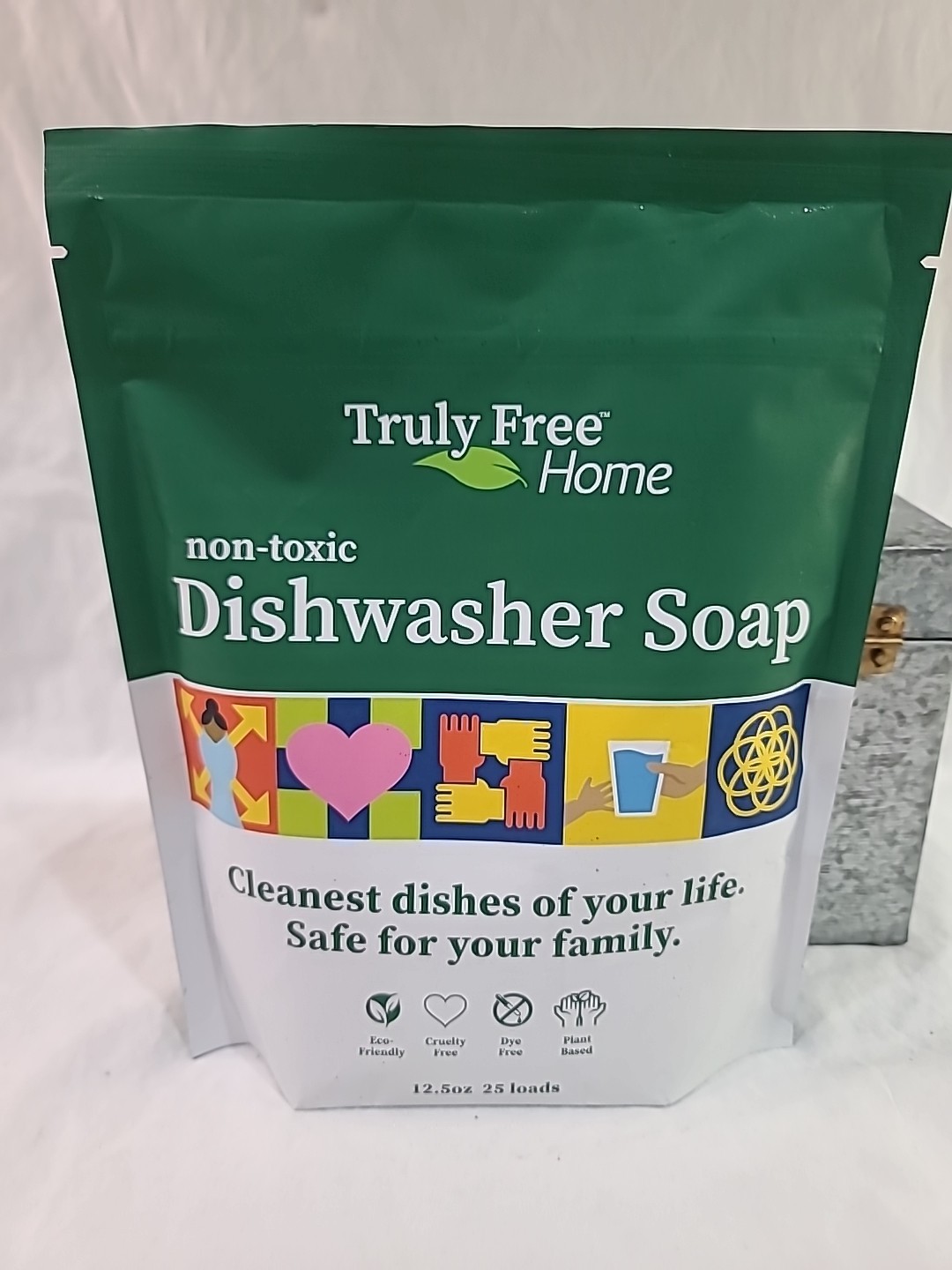 TrulyFree Eco-Friendly DISHWASHER SOAP – 12.5 oz / 25 loads – Truly Free