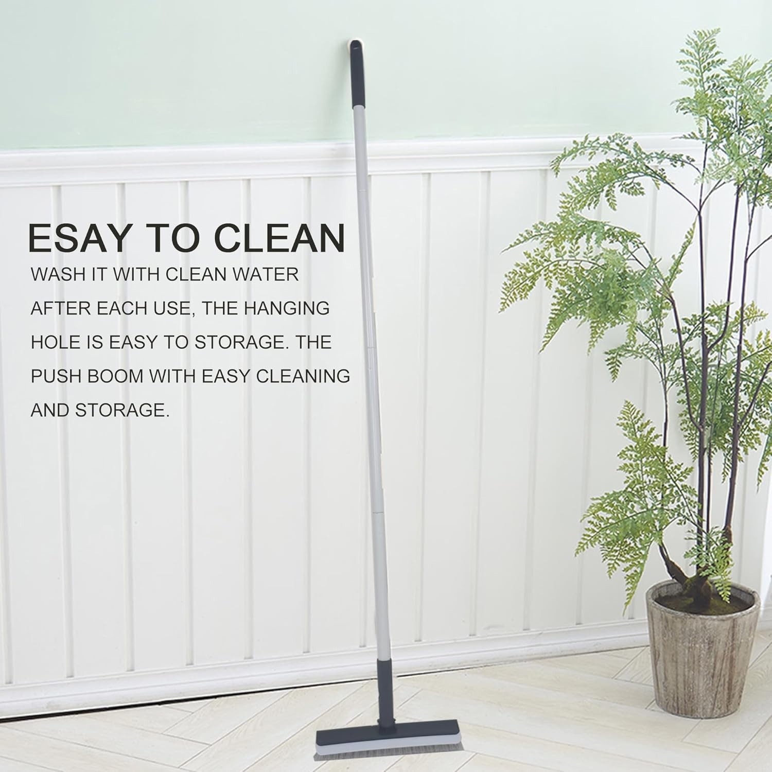 Deck Brush with Long Handle – Floor Scrub Brushes for Cleaning Shower, Stiff …