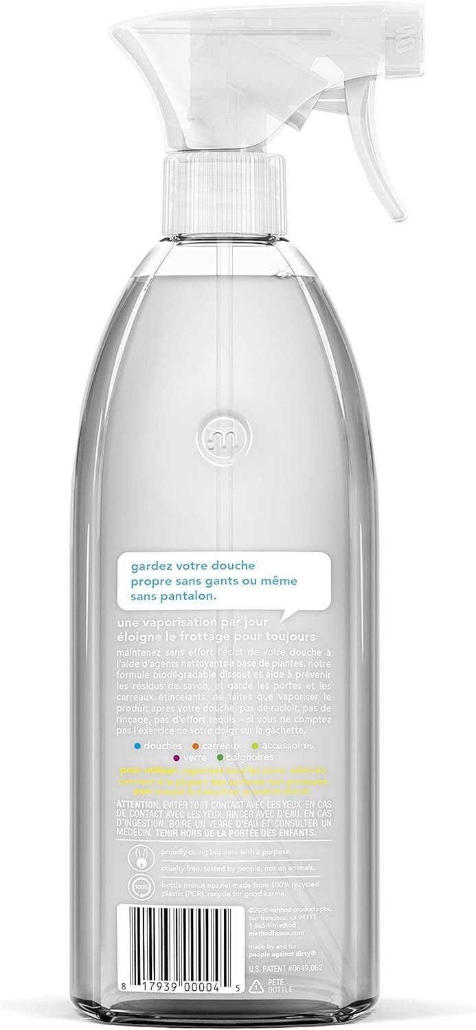 Method Daily Shower Spray Cleaner No Rinse Plant Based Ylang Ylang 28 fl oz 1 Pk