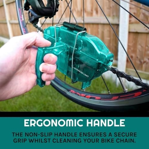 VeloChampion Green Handheld Bike Chain Cleaning Tool | No Chain Removal Neede…