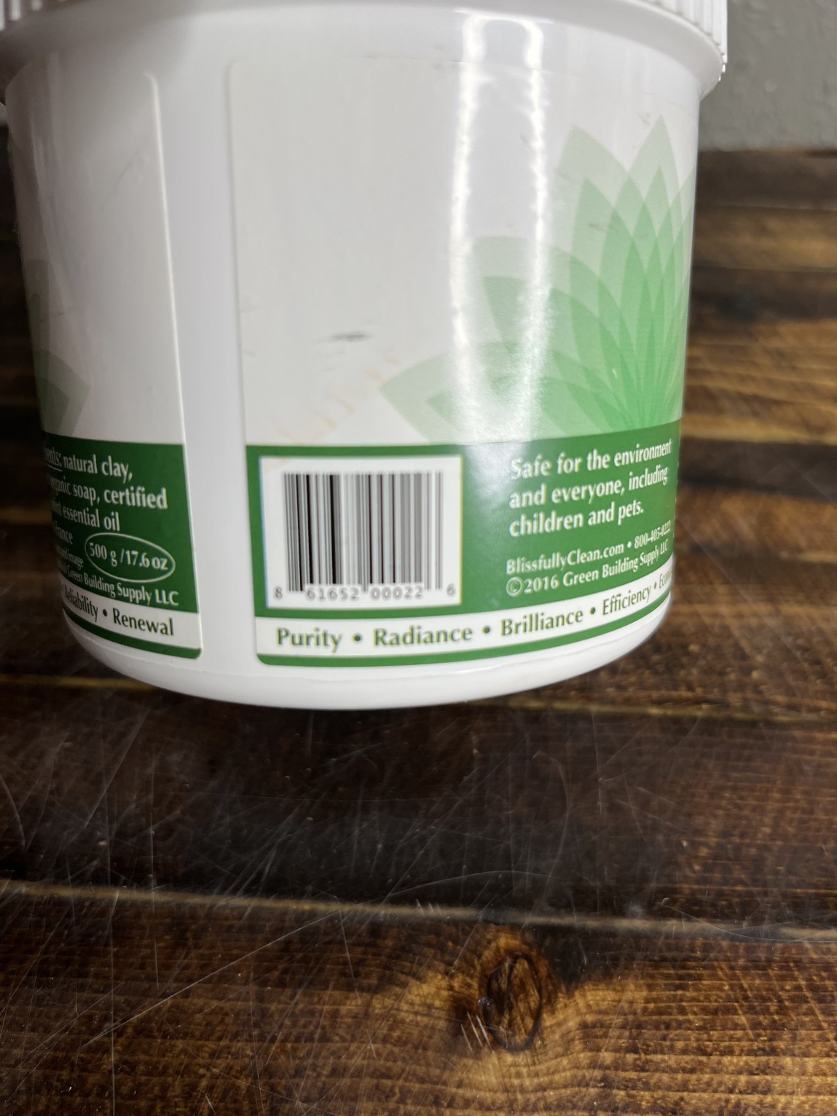 Blissfully Clean Non-Toxic All Purpose Cleaner Organic Mint Multi-Surface 17.6oz