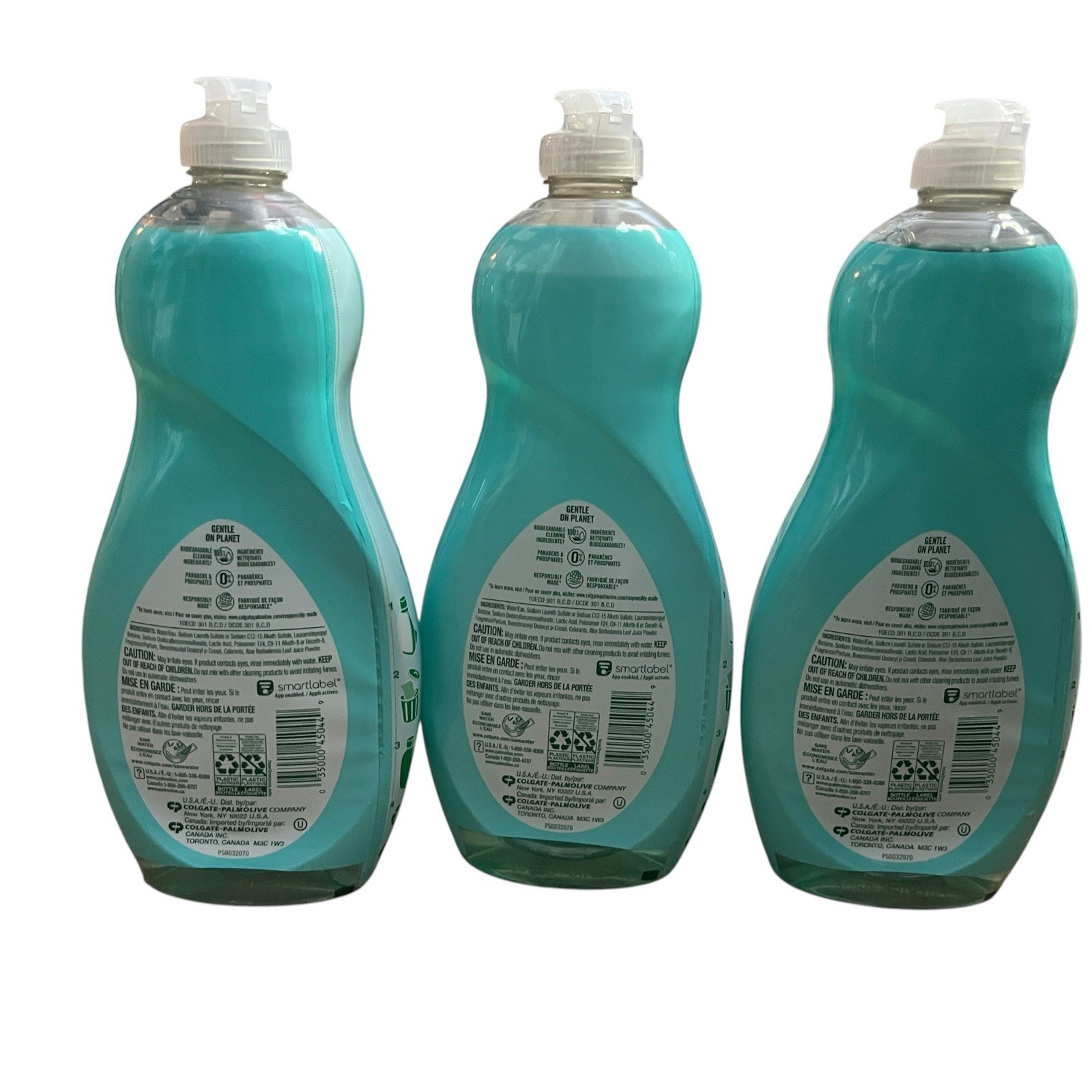 3X PALMOLIVE ultra Soft Touch ALOE CITRUS dish liquid 20 fl oz bottle, New