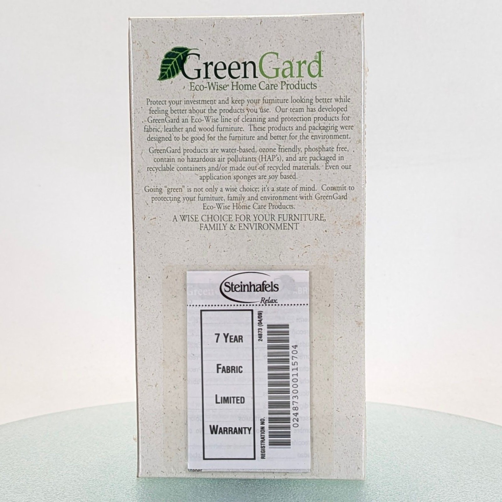 Green Gard Eco-Wise Home Care Furniture Fabric & Microfiber Cleaner NEW