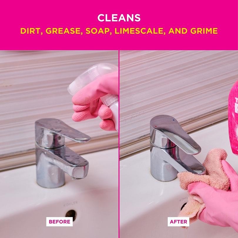 The Pink Stuff Bathroom Foam Cleaner, 25.4oz Spray – 82383