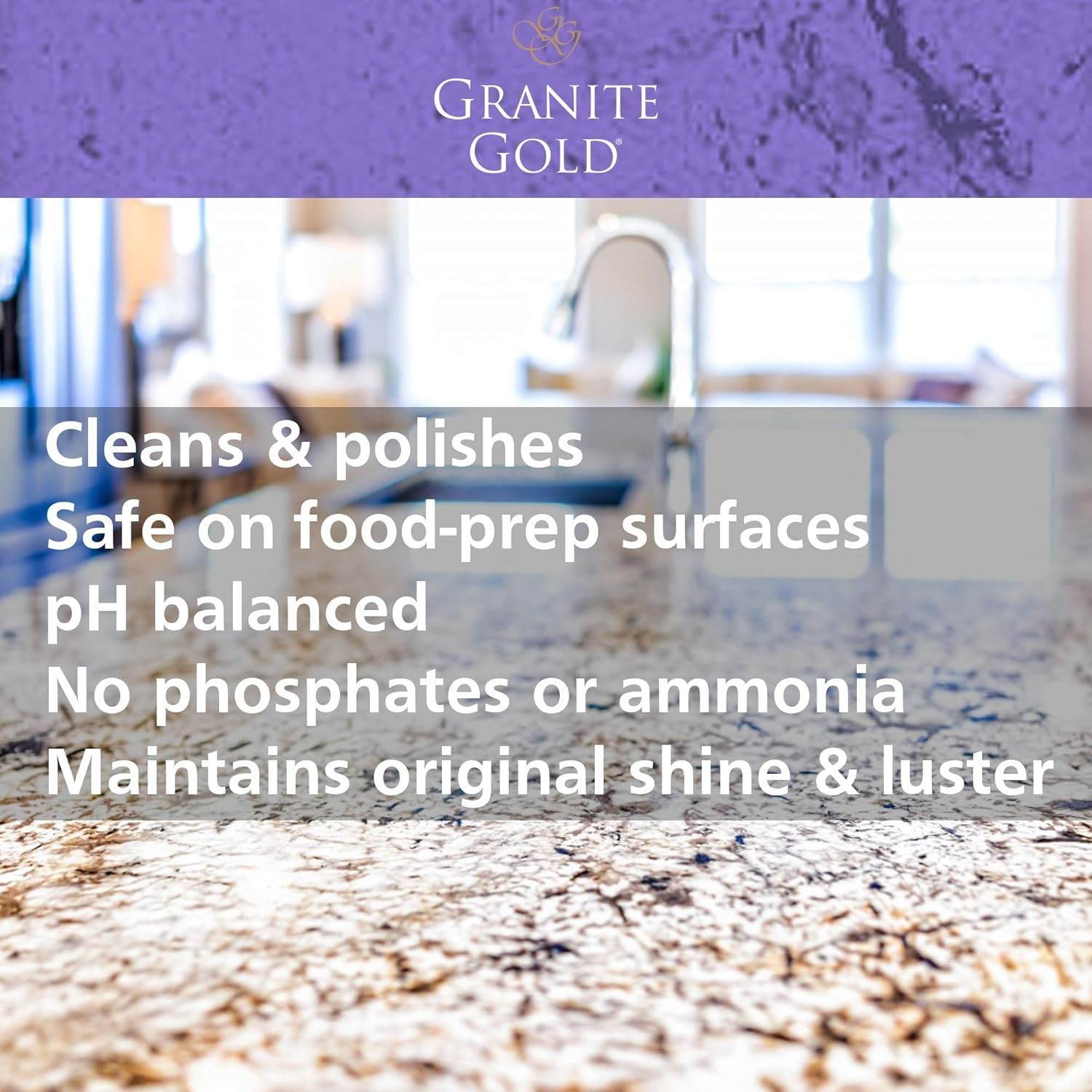 24 Fl Oz Streak-Free Cleaner & Polish for Natural Stone & Quartz Surfaces