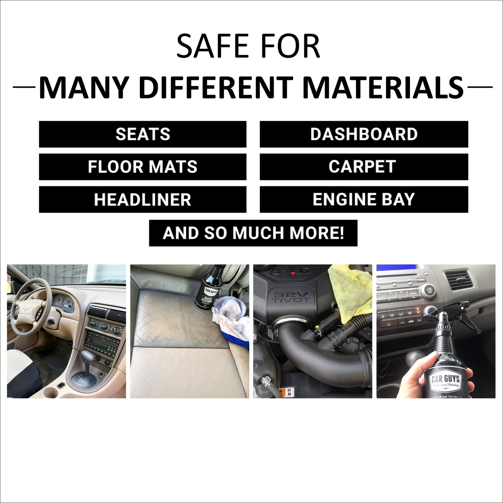 Super Cleaner 1 Gallon Refill | Effective Car Interior Cleaner | Leather Car Sea