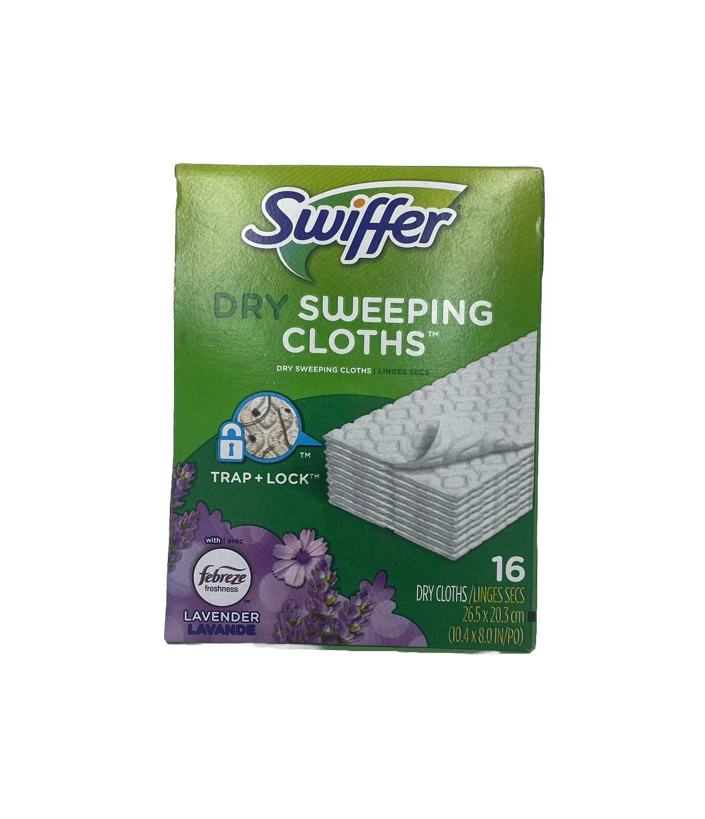 Swiffer Dry Sweeping Cloths w/Febreze Lavender, 16 Dry Cloths, Boxes Are Damaged