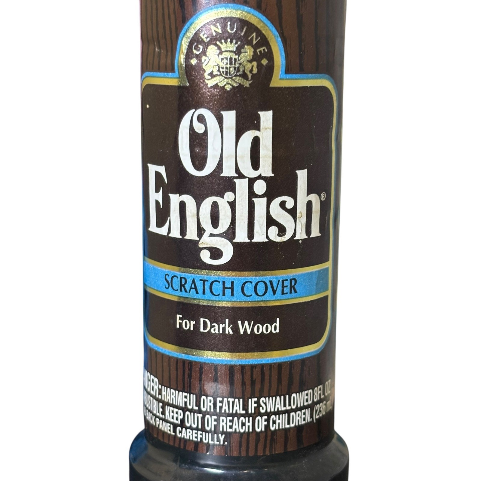 Old English Scratch Cover Dark Wood 8oz Vintage 1991 Formula Furniture Repair**