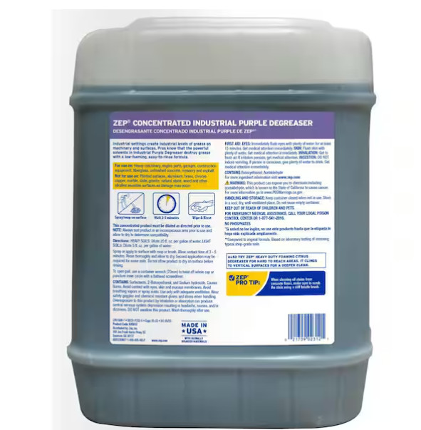 5 Gallon Concentrated Industrial Purple Cleaner Degreaser 1 Pack Fast Shipping