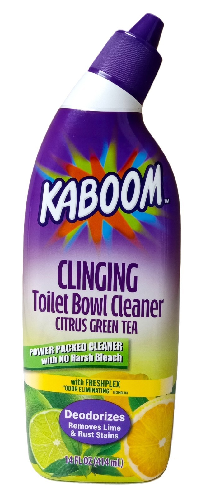 4 Pack- KABOOM Clinging Toilet Bowl Cleaner and Deodorizer 14 Fl. Oz. (Each)