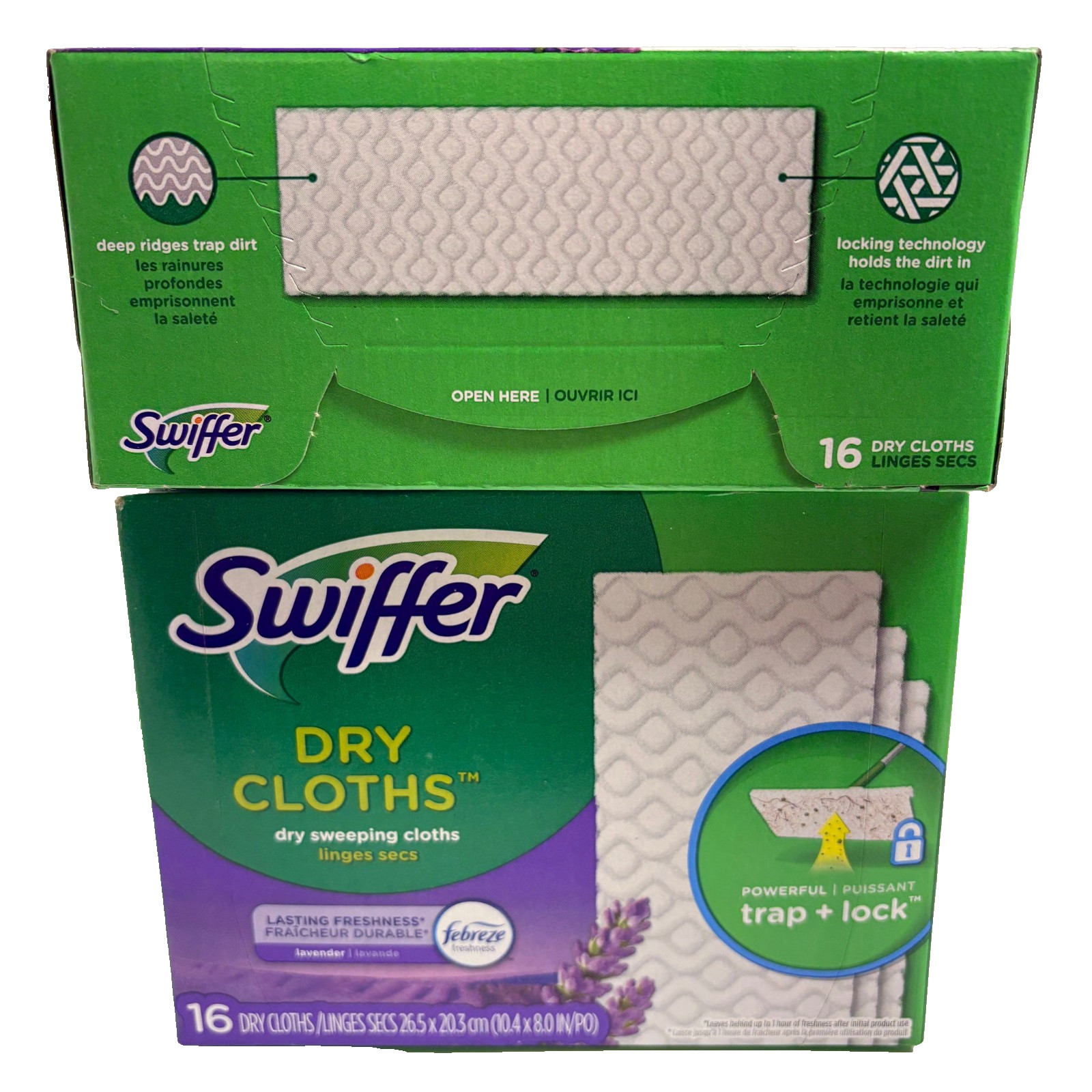 Swiffer Dry Sweeping Cloths Lavender Scent 16 Dry Cloths 2 Pack