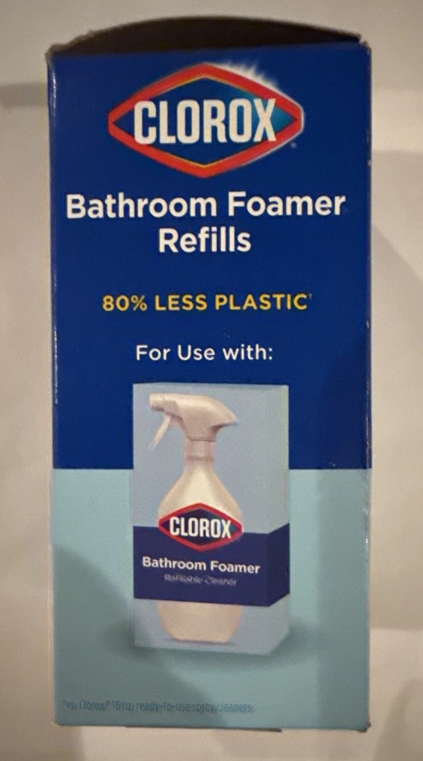 4x Clorox Bathroom Foamer Refills, remove bathroom grime, Bleach Free, 2×1.13oz