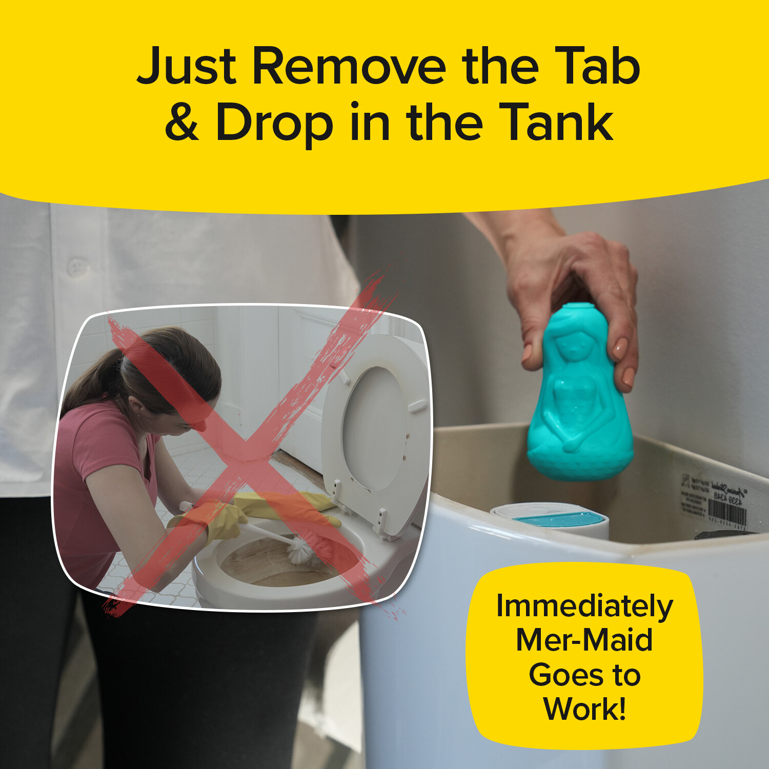 Mer-Maid Automatic Toilet Bowl Cleaner, AS-SEEN-ON-TV