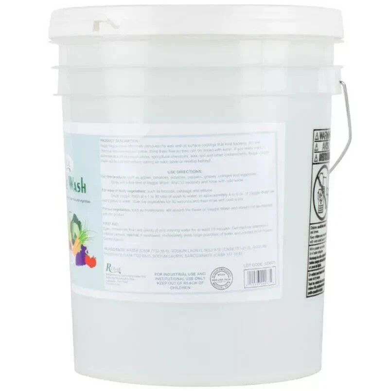 5 Gallon Pail Veggie Wash Commercial Kitchen Fruit Vegetable Wash Versatile Dip