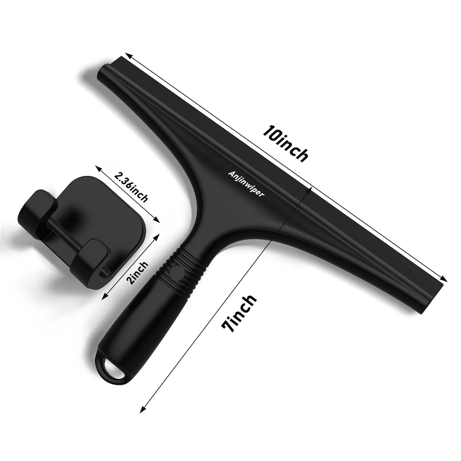 Shower Squeegee with Hook – Streak-Free Glass & Tile Cleaner Tool for Bathroom,
