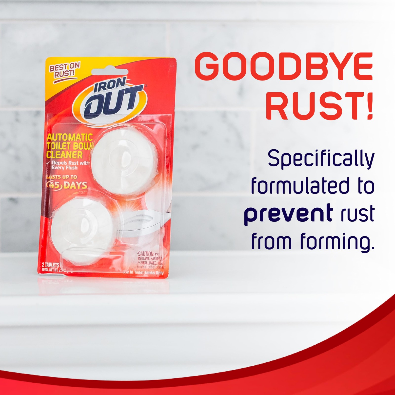 Iron OUT Automatic Toilet Bowl Cleaner Tablets, Helps Remove and Prevent Rust…