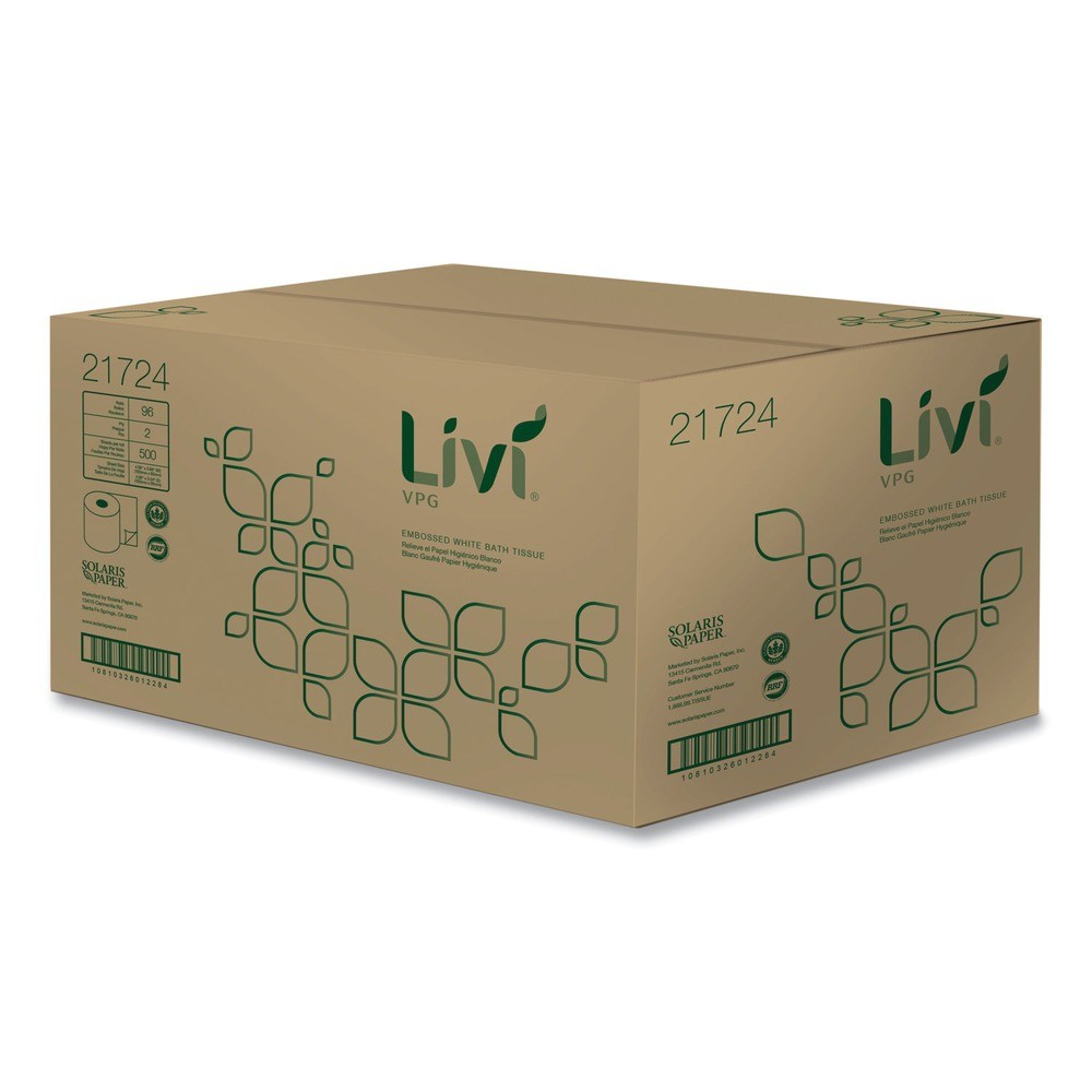 Livi VPG 21724 2-Ply Bath Tissue – White (1-Carton) New