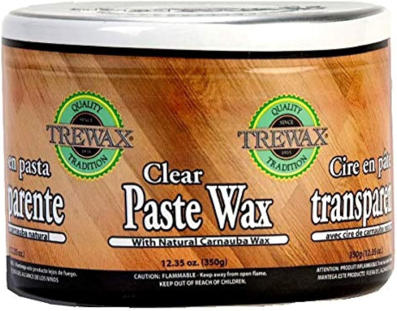 Clear Finish Paste Wax with Carnauba – 800 Sq. Ft. Coverage for Elegant Homes