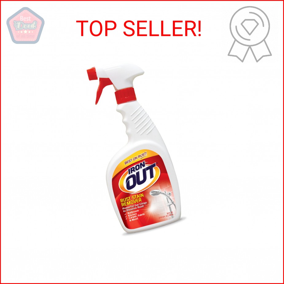 Iron OUT Rust Stain Remover Spray Gel, Remove Rust Stains in Bathrooms, Kitchens
