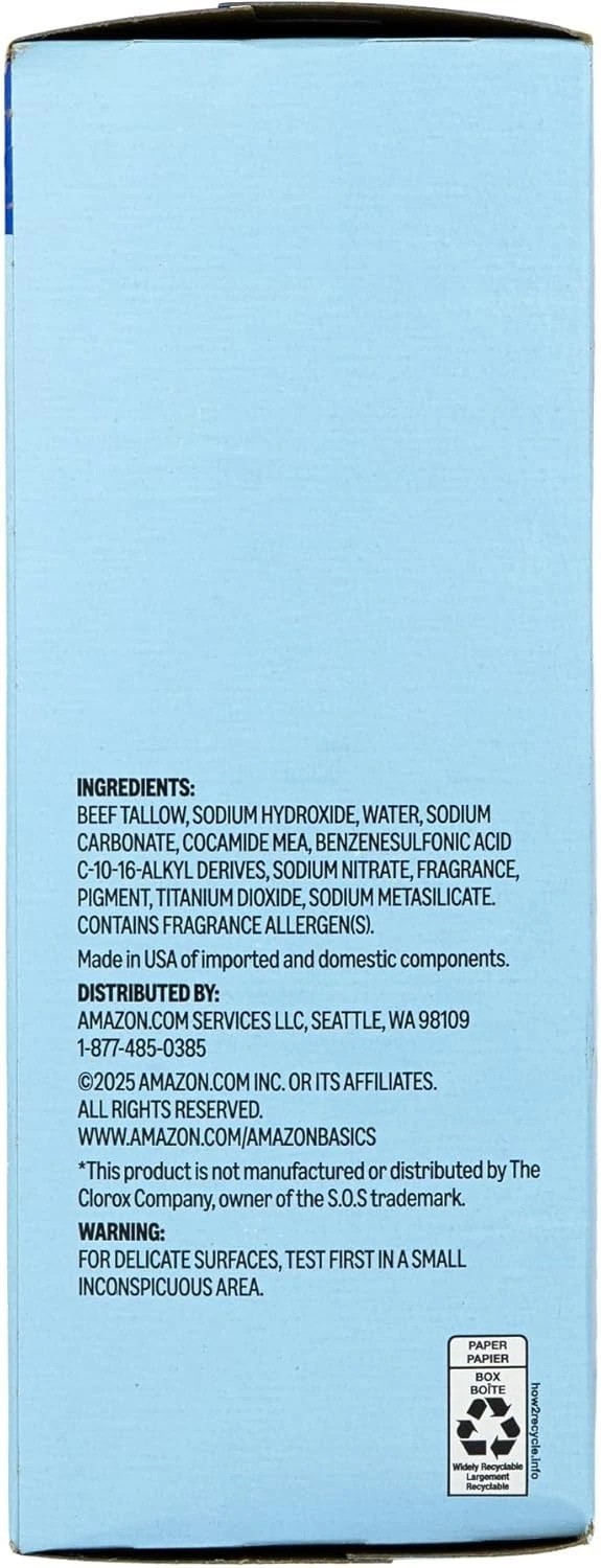 Powerful Steel Wool Soap Pads (10 Count) for Grease & Rust Removal, Reusable