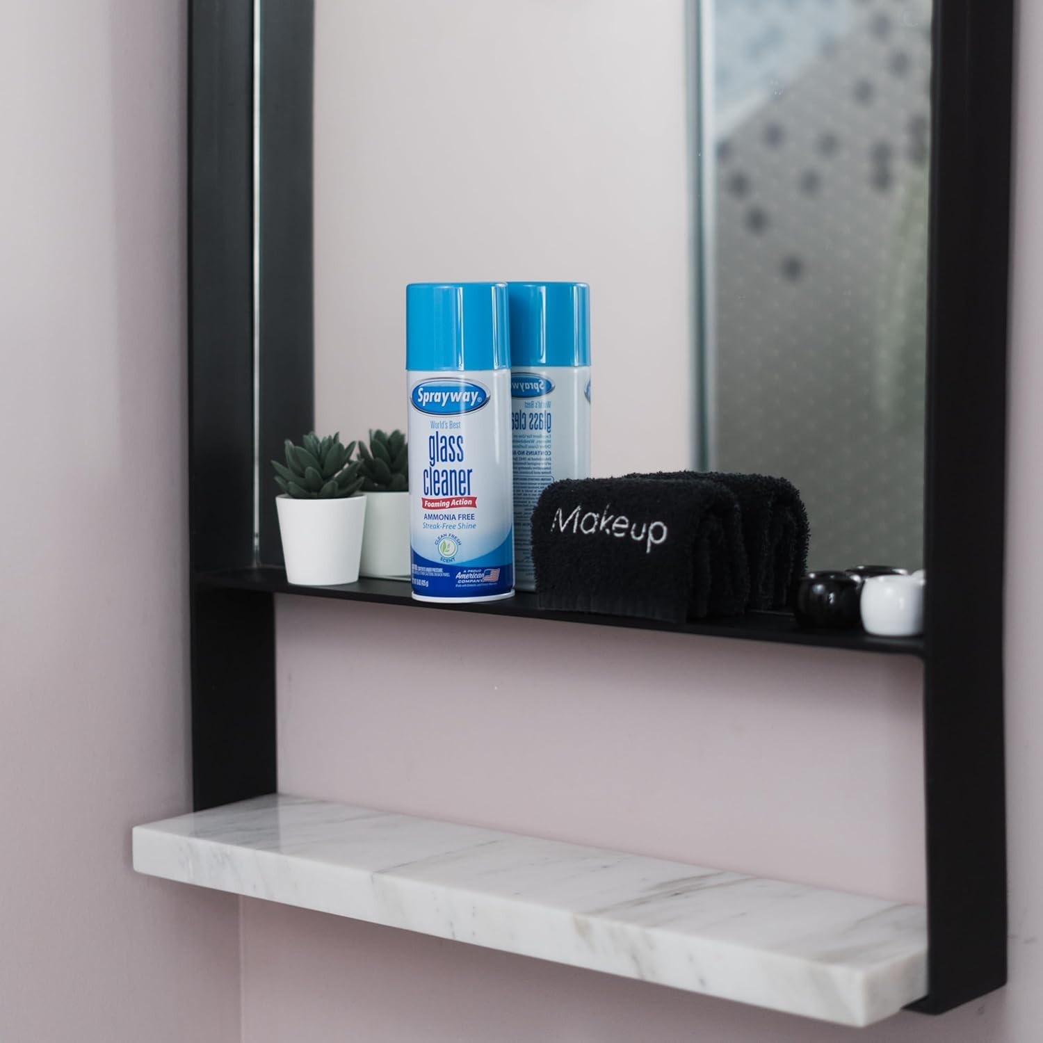 Eco-Friendly Ammonia-Free Glass Cleaner, 15 Oz Foaming Action for Spotless Shine