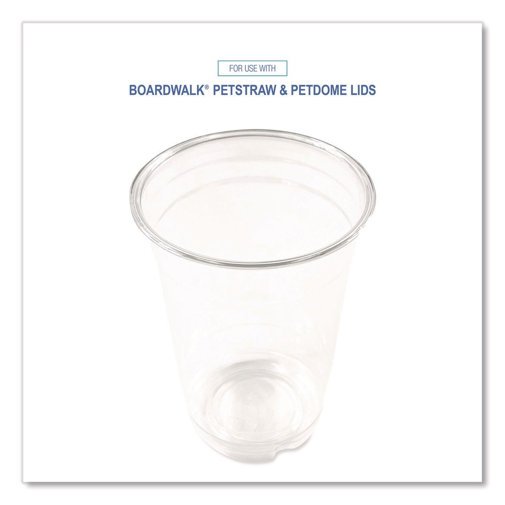 Boardwalk PET14 14 oz. PET Cups – Clear (50/BG, 20 BG/CT) New