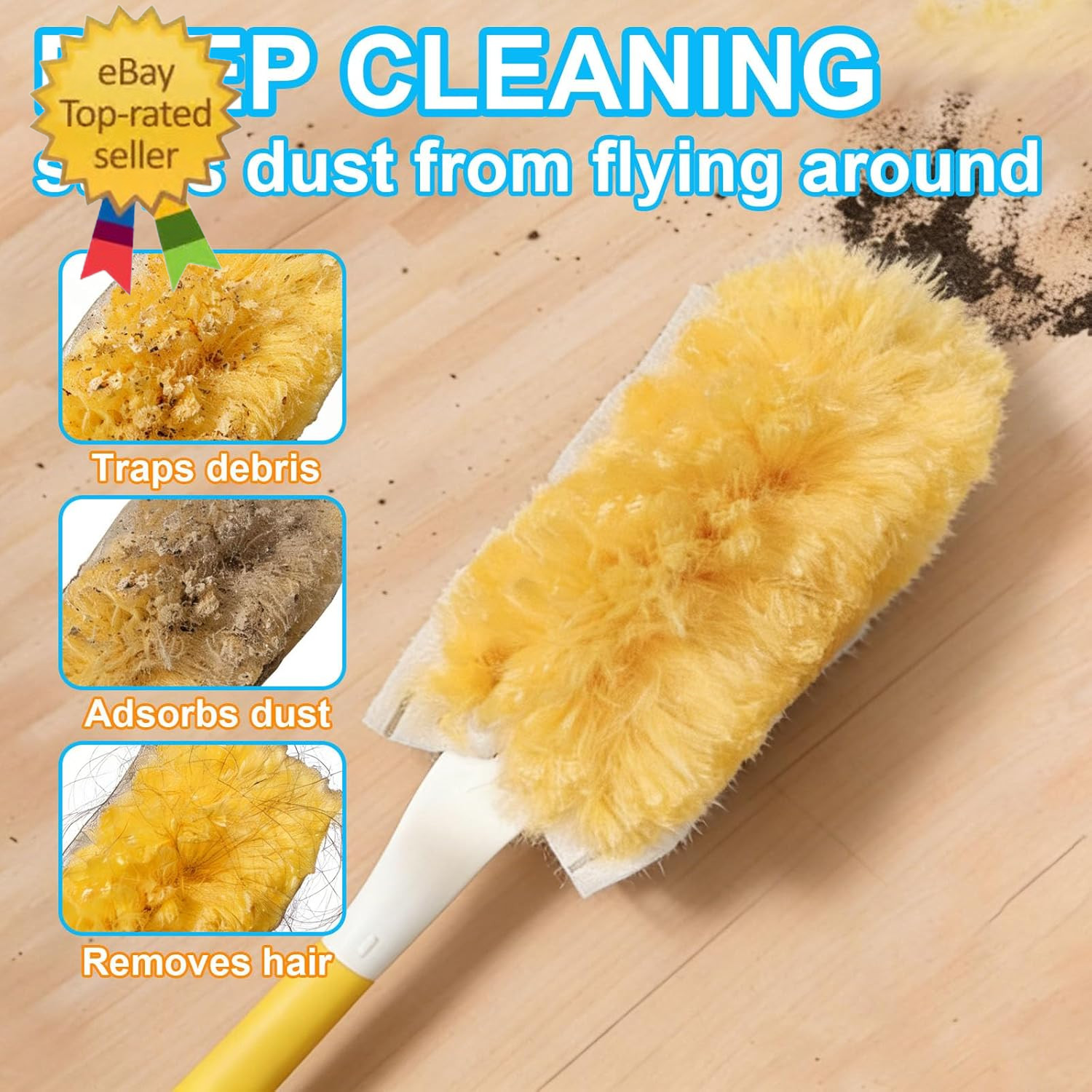20 Pack Heavy Duty Duster Refills for , Multi-Surface 360° Disposable Dusters Ki