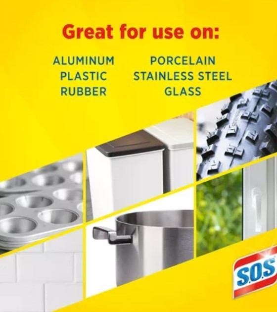 18ct. Clorox Steel Wool Soap Pads Multi Surface Cleaning Scrub Brushes Steel