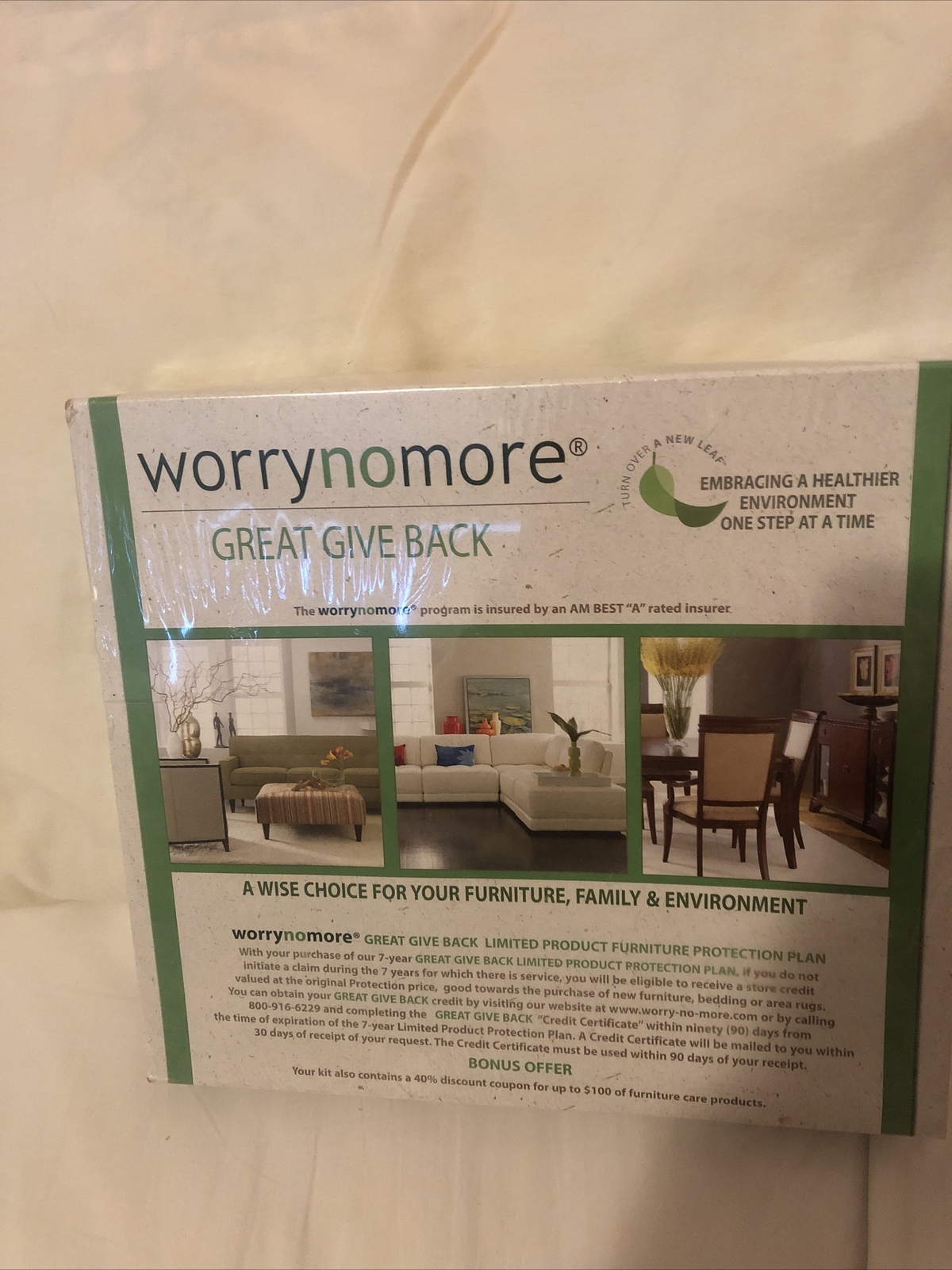 Worry No More Care Kit, Eco Friendly, Leather Fabric Microfiber Wood Furniture