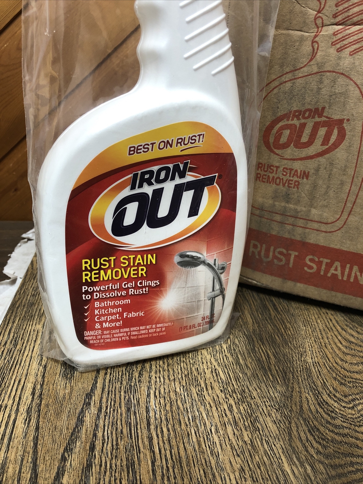 Lot Of 6 Iron OUT Rust Stain Remover Spray, 24 fl oz each Brand New
