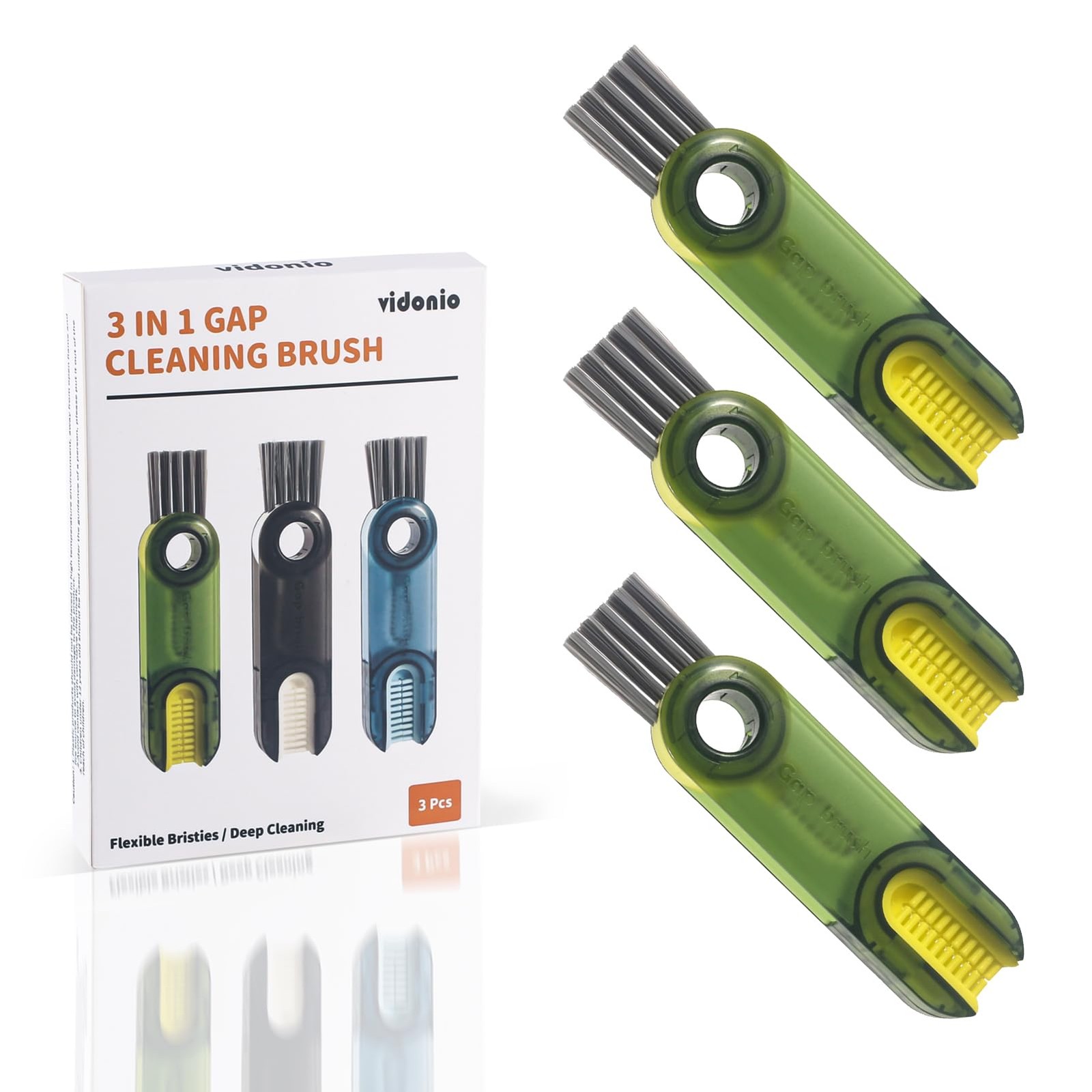 3 in 1 Cup Lid Gap Cleaning Brush Set, Multifunctional Insulation Bottle Clea…