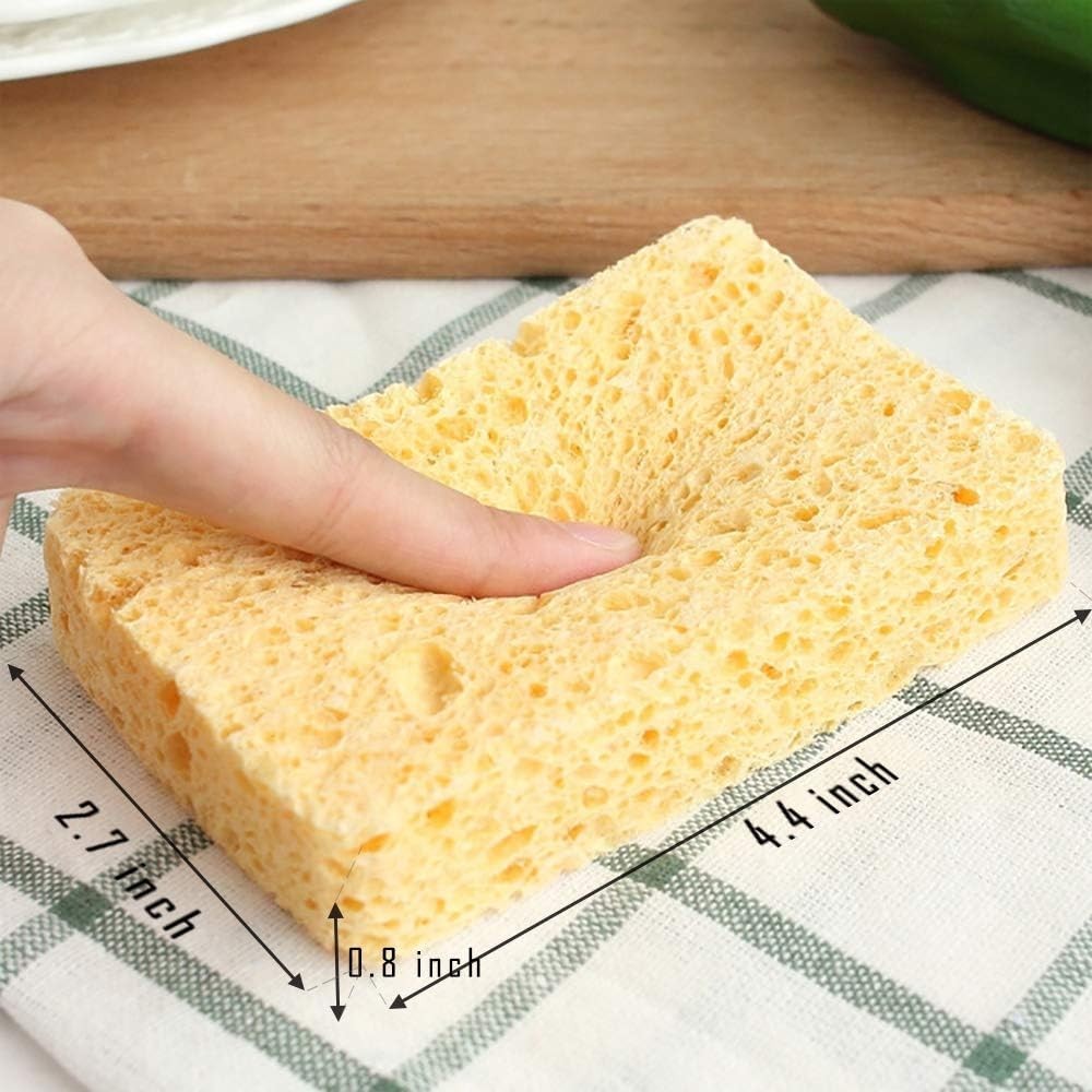 Biodegradable Non-Scratch Cellulose Sponges for Effortless Cleaning – 36 Pack