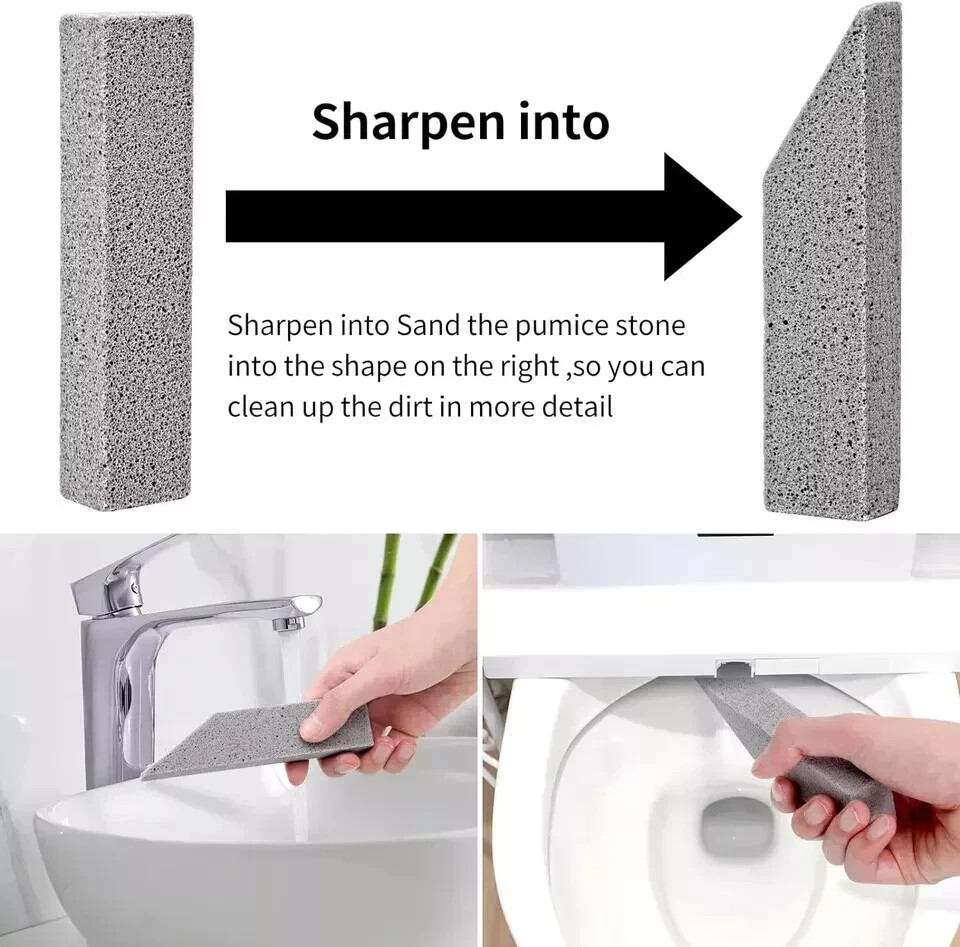 25 Pieces Pumice Stones for Toilet Cleaning, Pumie Scouring Stick Remove Hard Wa
