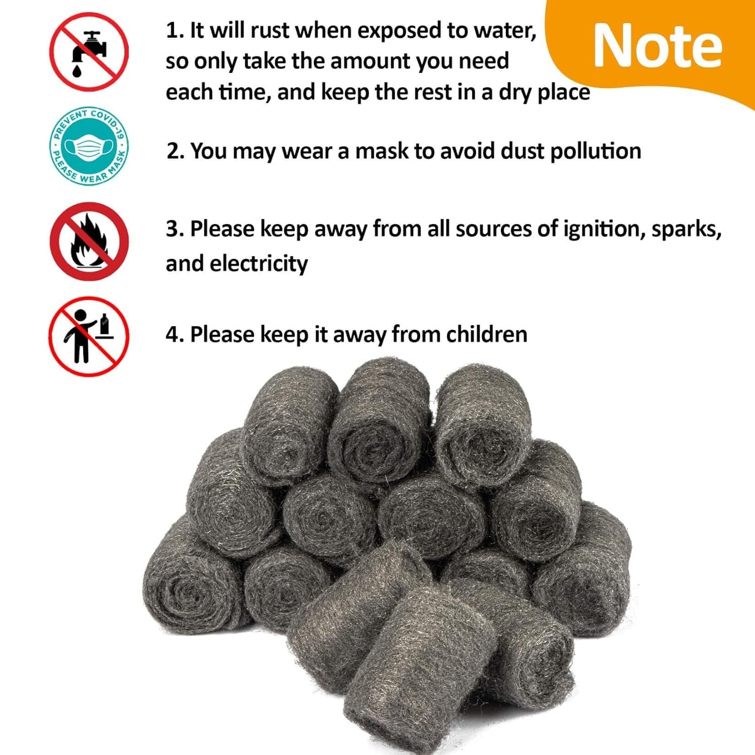 High-Quality Steel Wool Pads 0000 (15 Count) for Flawless Polishing & Filling