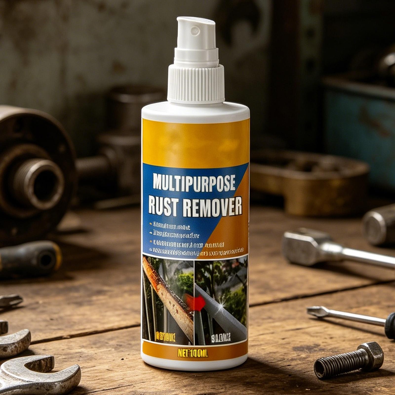 Rust Remover 100ml Fast Acting Powerful with Cleaning Towel Rust Removal Spray