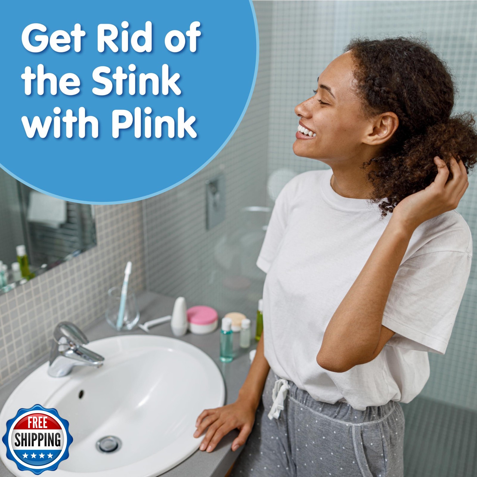 Plink Fizzy Drain Cleaner and Freshener, Prevents Drain Clogs and Buildup, Re