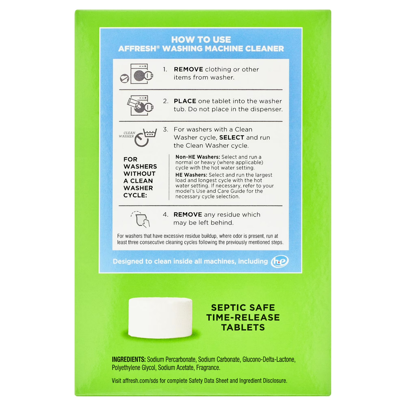 Affresh Washing Machine Cleaner Tablets Value Pack