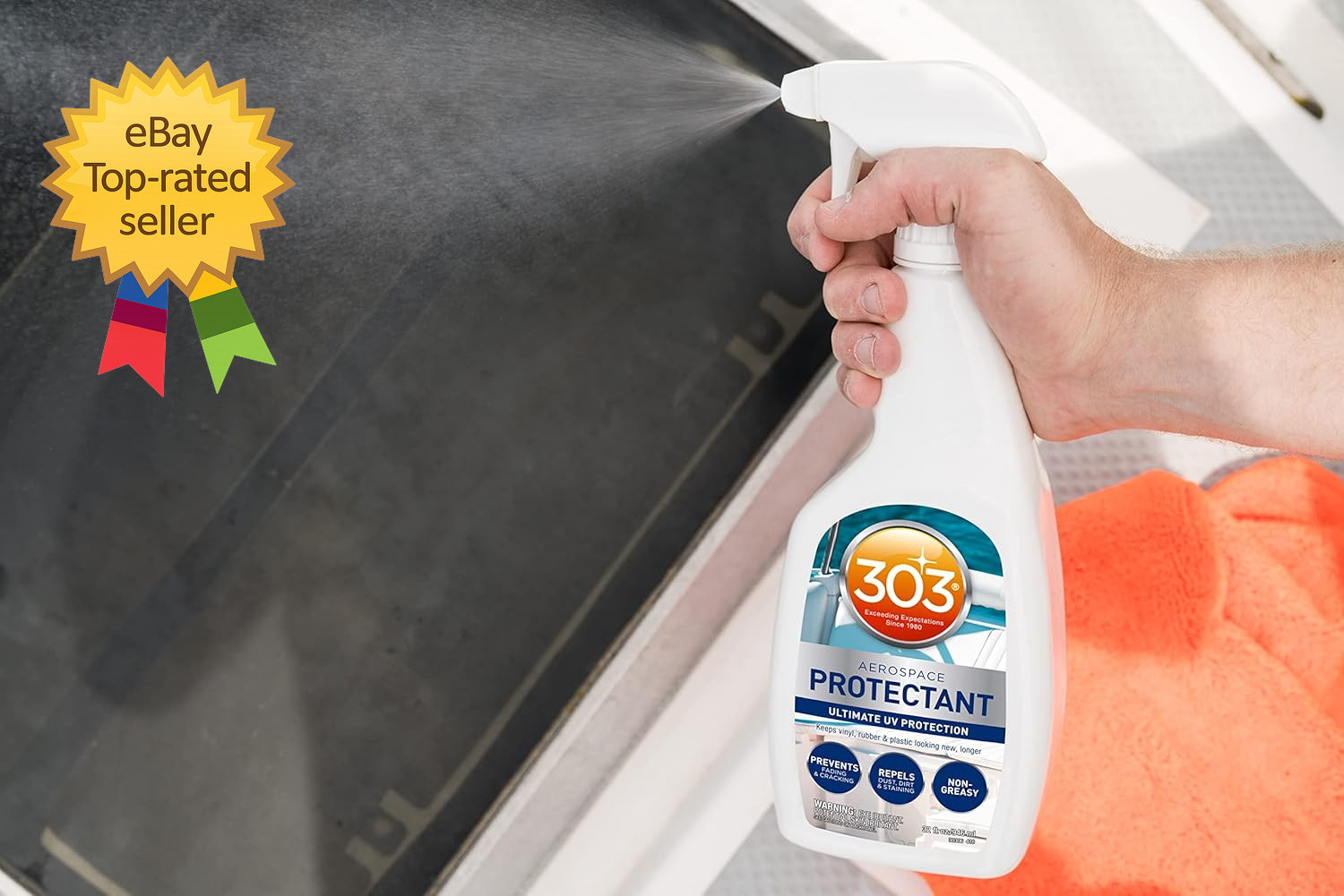 Marine Aerospace Protectant Spray 32oz UV Protection Vinyl Cleaner Matte Finish