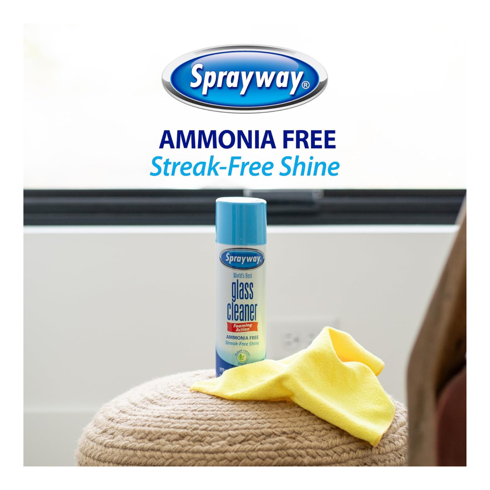 Sprayway Glass Cleaner 19 Ounce Pack of 4 Streak Free Shine free shipping