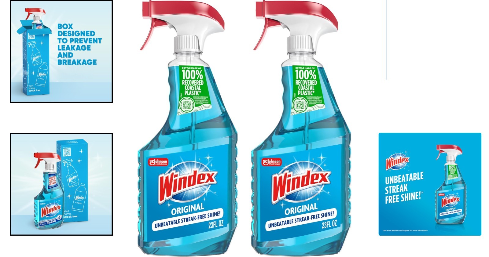 47oz Glass & Window Cleaner – Streak-Free Shine in Eco-Conscious Design