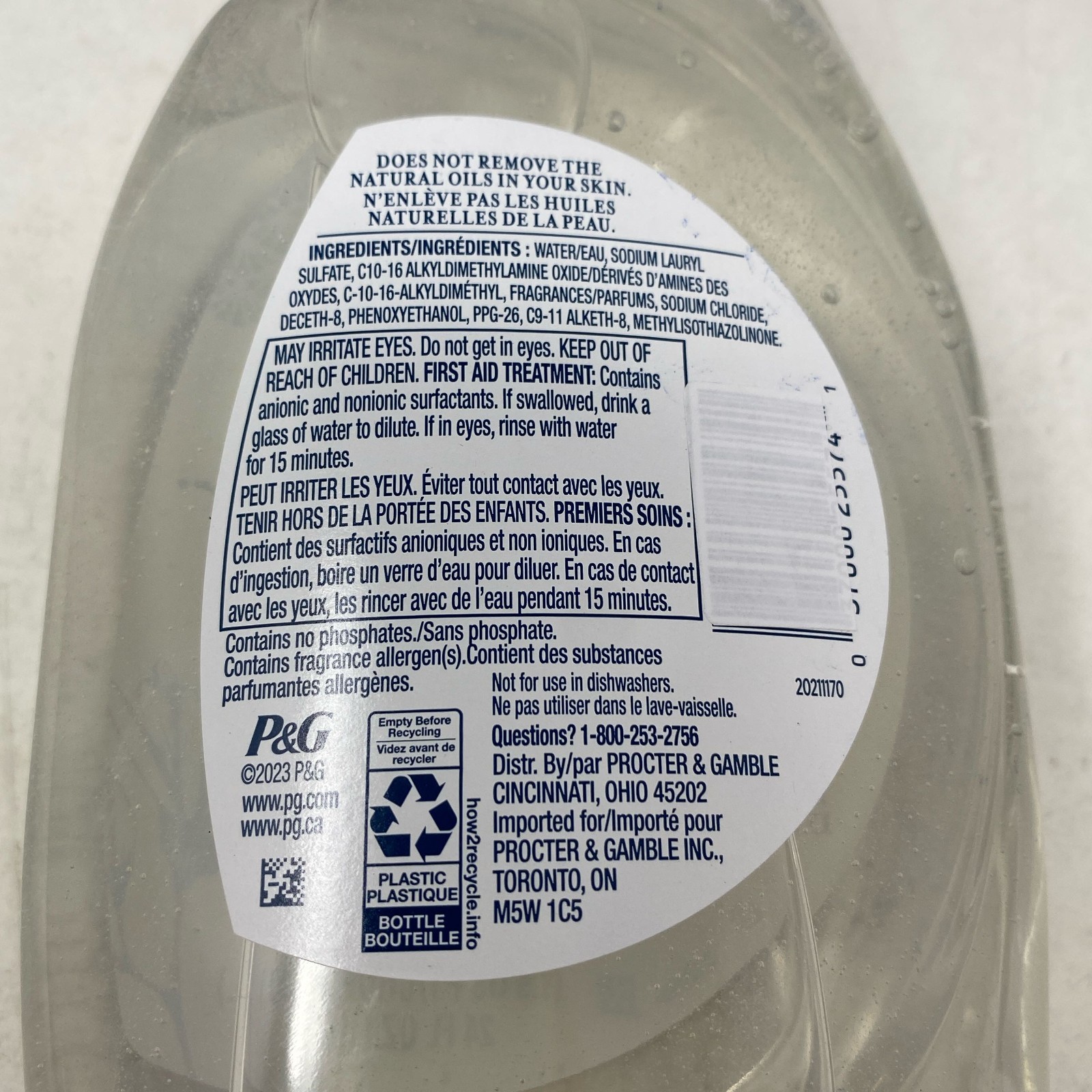 Ivory Classic Scent Grease-Cutting Dish Soap, Clear, 24 fl oz