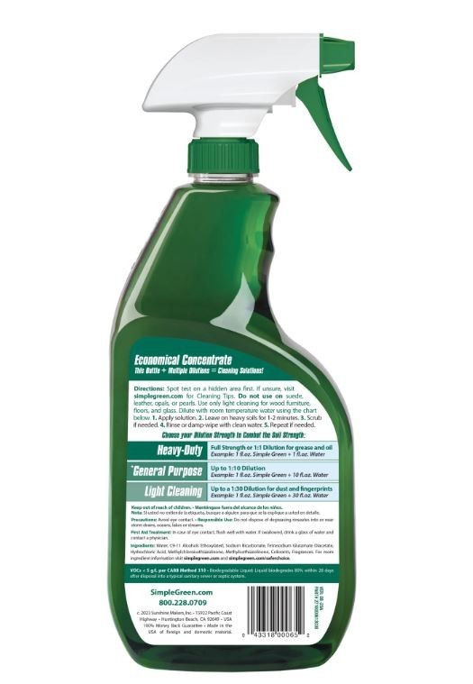 Simple Green All-Purpose Cleaner Concentrated Spray Bottle, Original, 32 fl. oz