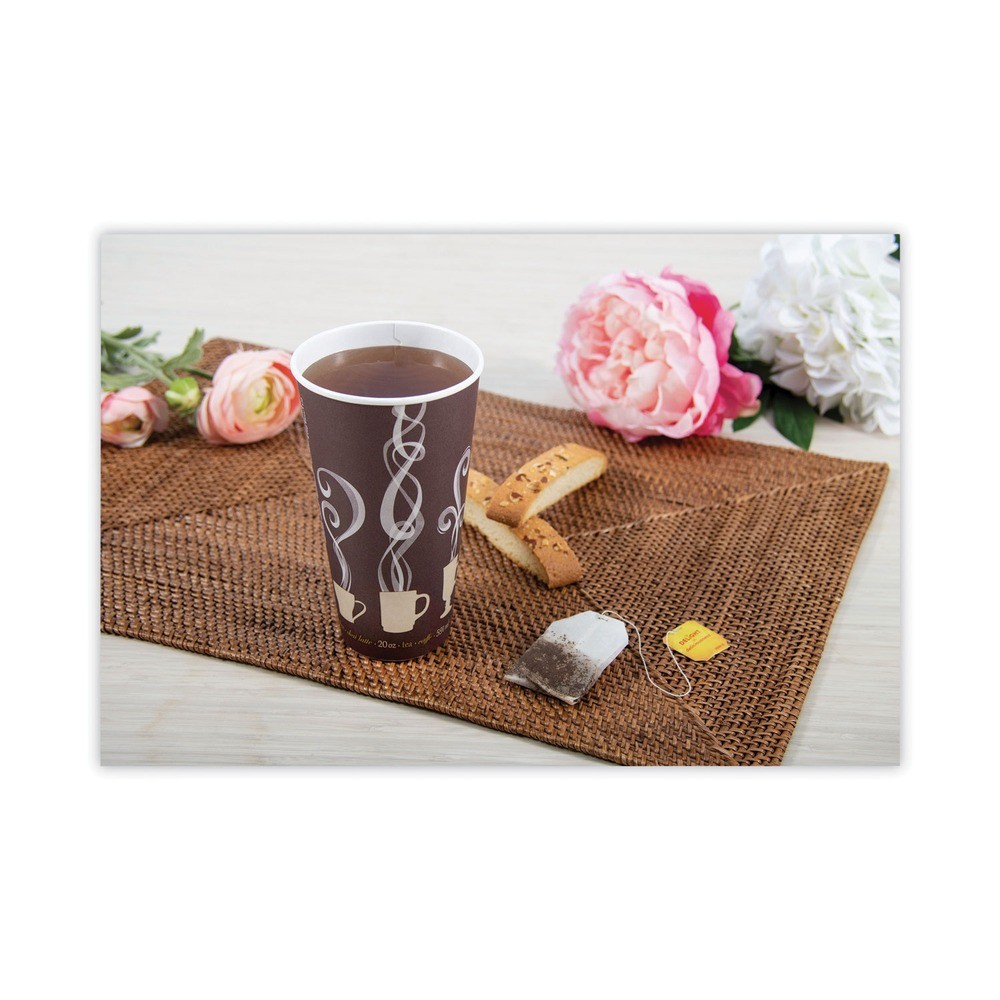 Dart DWTG20ST 20 oz. Insulated Paper Hot Cups – Steam Print (600/CT) New