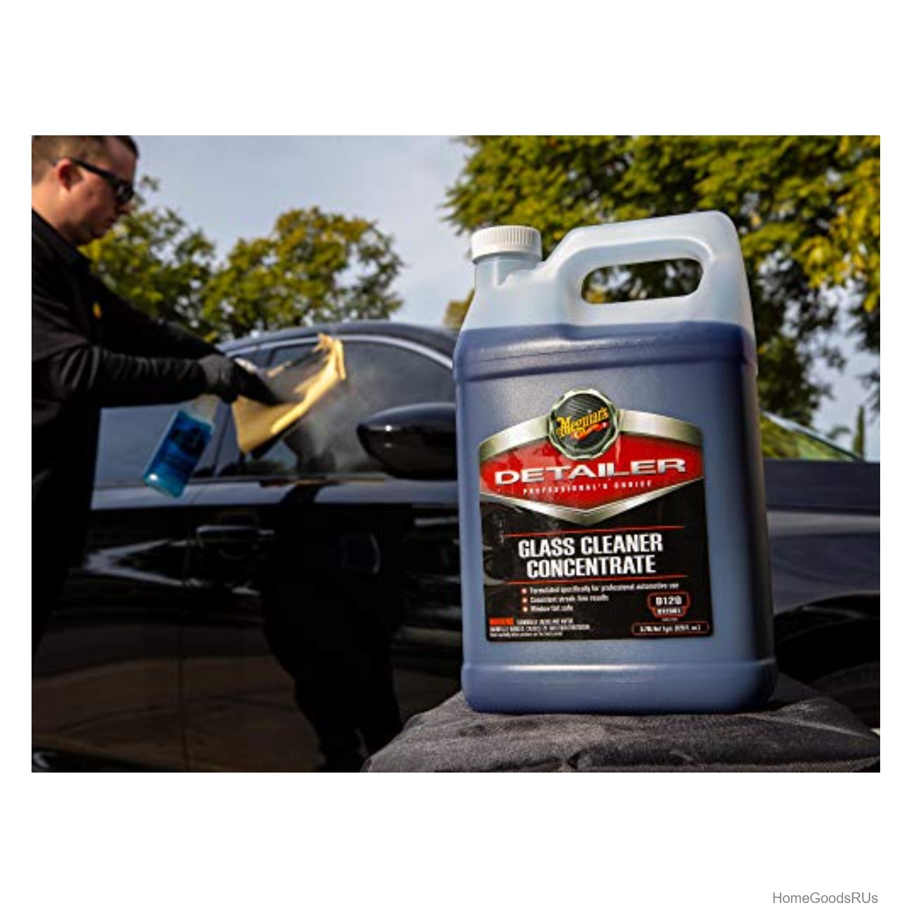 Professional Glass Cleaner Concentrate 1 Gallon Auto Glass Window Streak Free
