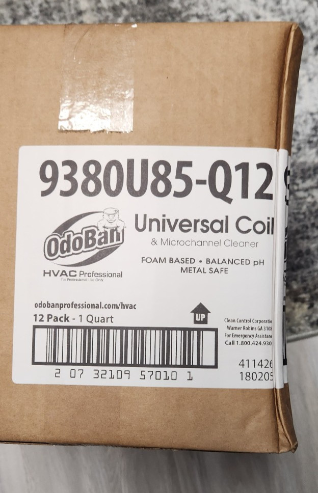 (CASE OF 12) ODoBAN Coil King 1 Qt Foaming Coil Cleaner & Condenser Brightener