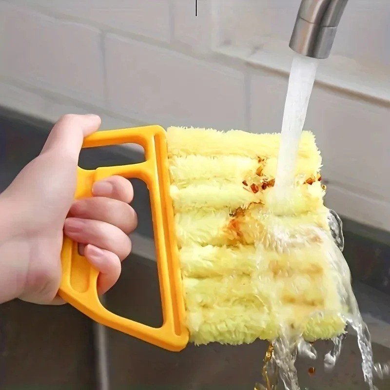 7 Slot Blinds Cleaning Brush Window Duster Air Vent Car Dust Remover Tool