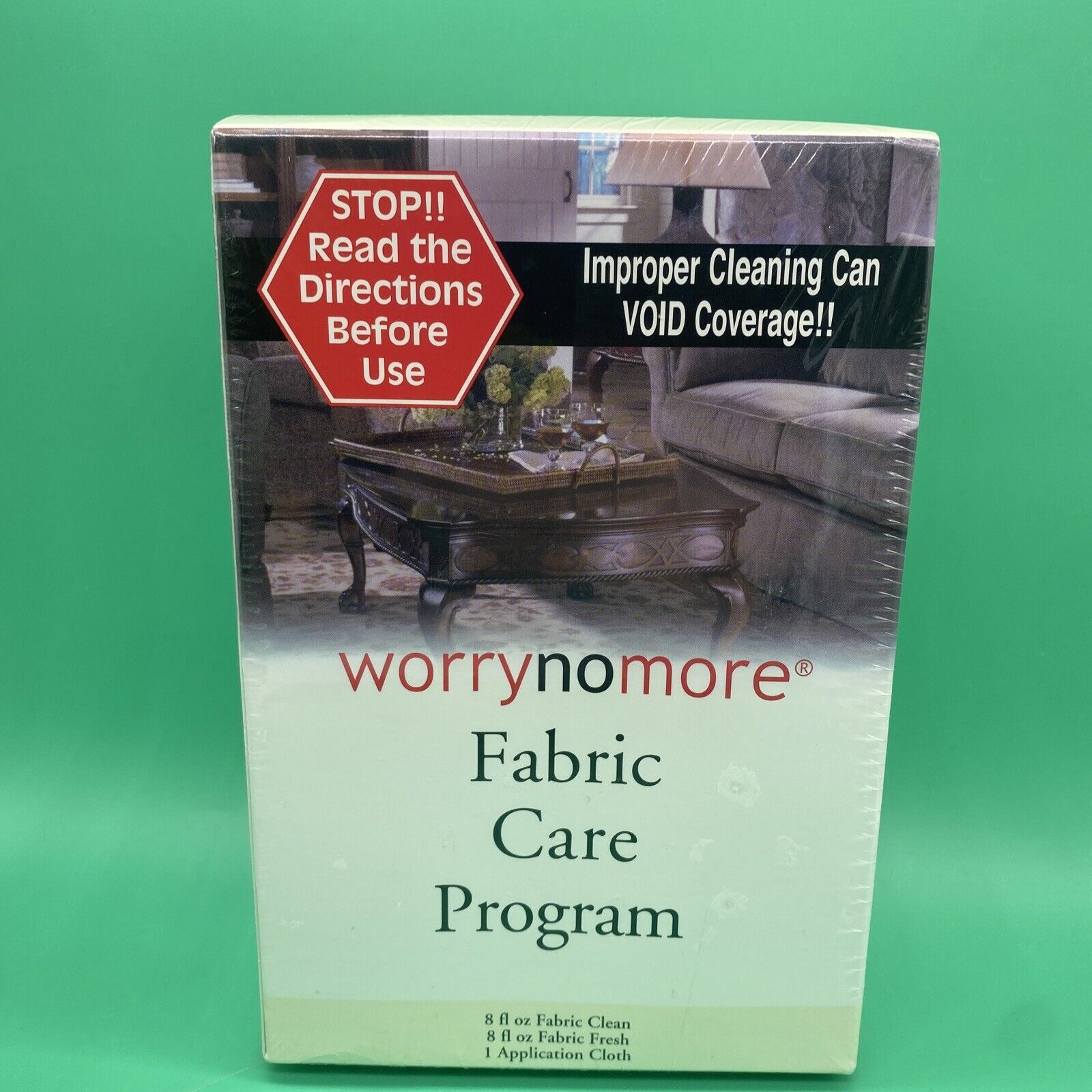Worry No More Fabric Care Program Clean Fresh Uphostery Cloth New Sealed